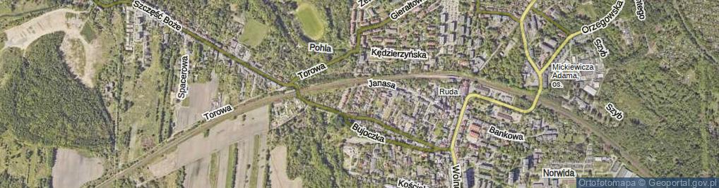 Zdjęcie satelitarne Ligonia Juliusza ul.